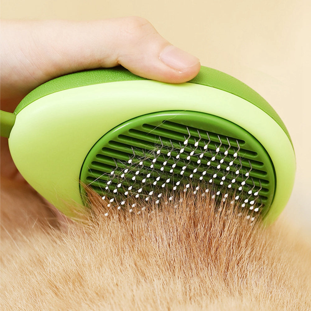 Creative Cat Grooming Comb Portable Massage Brush One - Button Remove Floating Hair Scraper Cats Dogs Pet Self Cleaning Tool Accessories - 5 - CJ