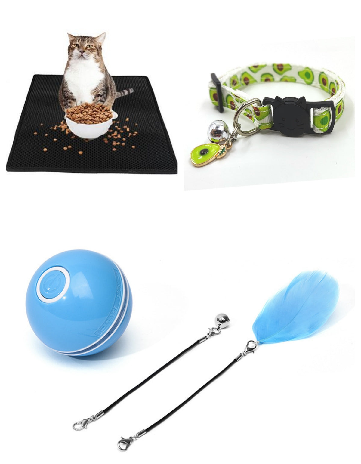 LED Laser Electronic Rolling Pet Funny Cat Toy Ball - 0 - CJ - BlueRecharge Set - CJJJCWMY00142 - BlueRecharge Set