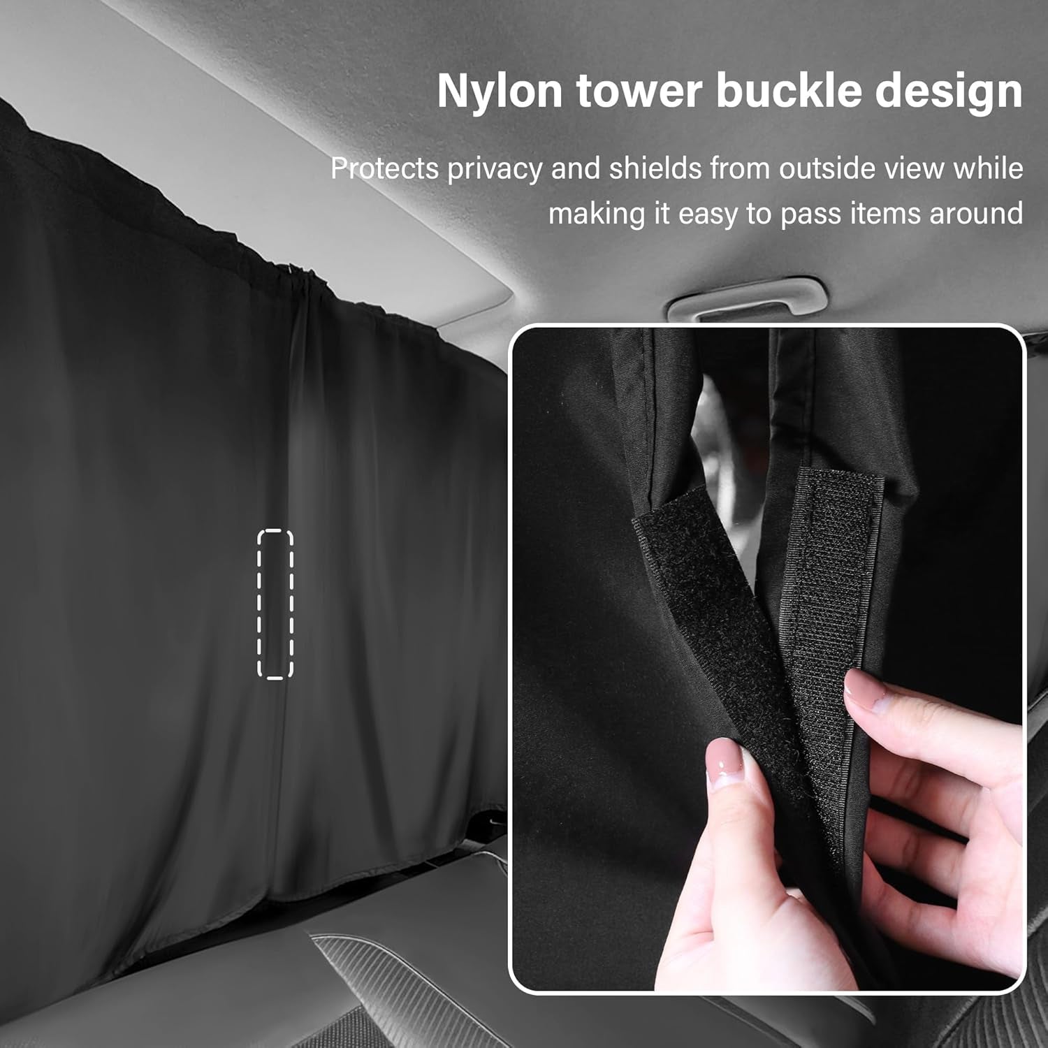 5 Pcs Car Privacy Curtains 2 Side Window Sun Shade Removable Windshield Shades - 5 - CJ