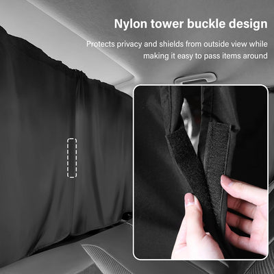 5 Pcs Car Privacy Curtains 2 Side Window Sun Shade Removable Windshield Shades - 5 - CJ