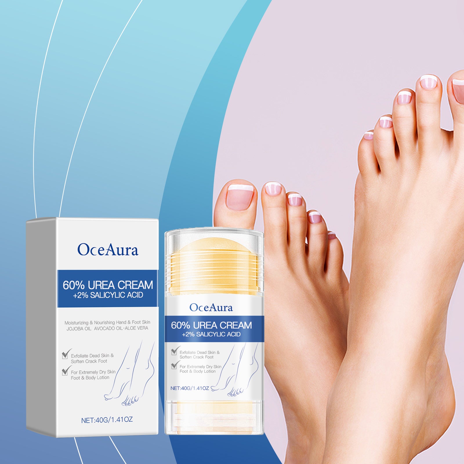 OceAura Hydrating Anti - Crack Foot Cream Heel Care Sole Skin Moisturizing And Hydrating Foot Cream - 5 - CJ