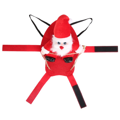 S - M - L - XL Options - 1Pc Pet Christmas Costumes Red Winter Coat For Dog Riding Santa Claus With Bell Clothes New Year Outfit Cosplay Costumes Party Dress Up For Cats - 5 - CJ