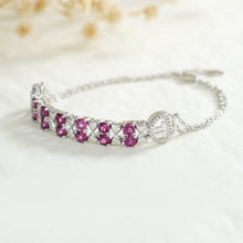 S925 Sterling Silver Purple Garnet Bracelet Women Fashion Zircon Light Luxury Jewelry - 4 - CJ