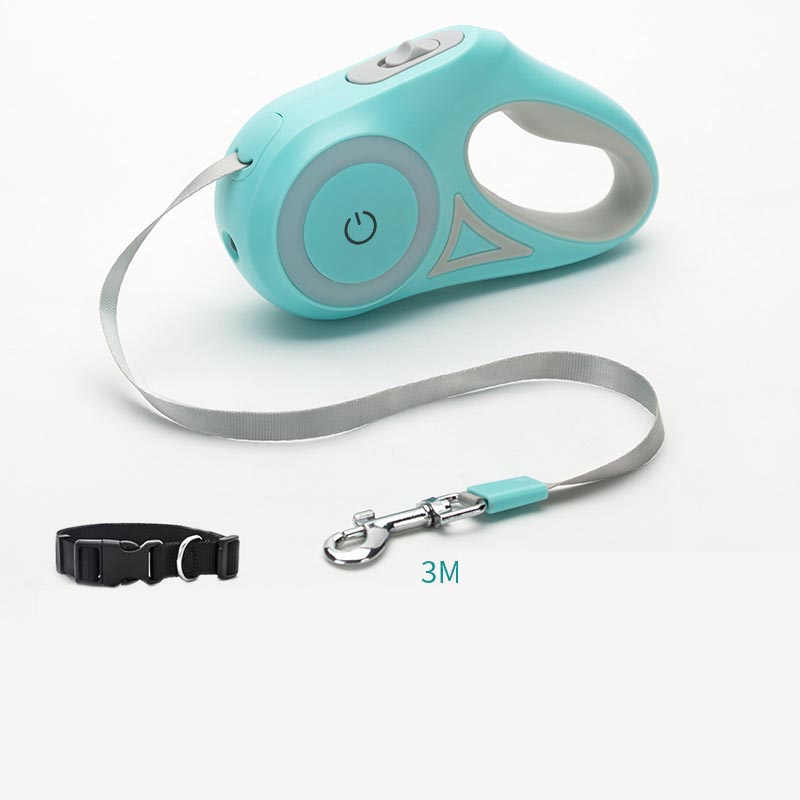 Dog Leash Retractable Leash And Dog Collar Spotlight Automatic Pet Dog Cat Traction Rope For Small Medium Dogs Pet Product - 0 - CJ