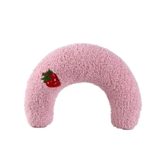 Little Pillow For Cats Fashion Neck Protector Deep Sleep Puppy U - Shaped Pillow Pets Pillow Kitten Headrest Dog Sleeping Pillow Pet Products - 0 - CJ - Pink - 1PCS - CJMY133192222VE