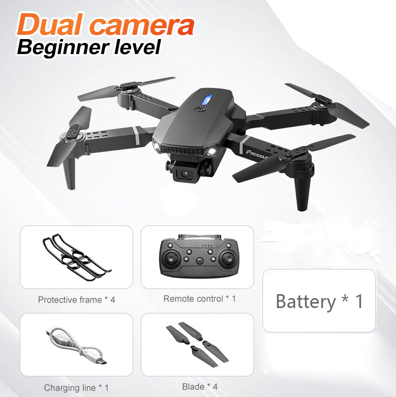 E88 Dual Camera Drone, WiFi FPV Double Folding RC Quadcopter Altitude Hold, Remote Control Toy For Beginners, Ideal Men's Gift For Outdoor Fun, Great For Christmas, Halloween, And Thanksgiving