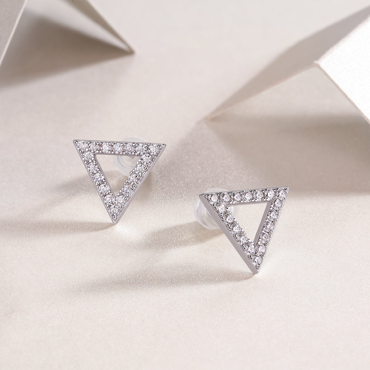 1Unique Diamond Set With Moissanite Silver Earrings Luxury Fashion Diamond Earrings Stud Earrings Prohibit TikTok sales - 5 - cjdropshipping