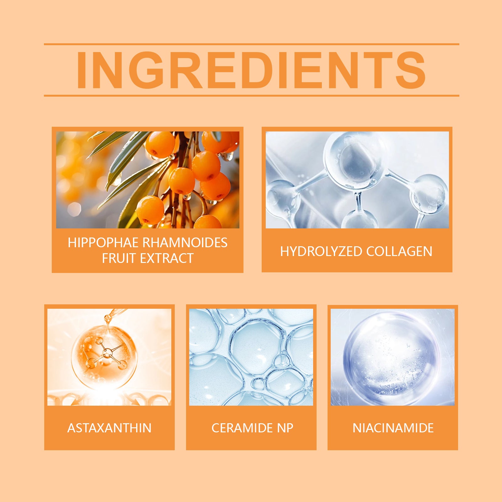 OUHOE Astaxanthin Facial Essence, Moisturizes And Moisturizes Delicate Skin Hydrating, Brightening And Moisturizing Skin Essence - 5.0 - CJ
