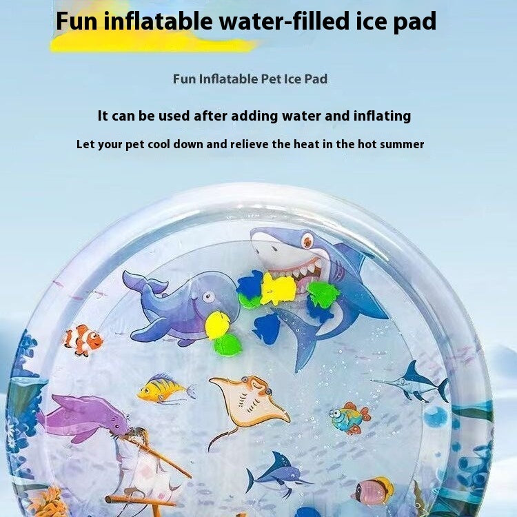 Summer Cooling Pet Water Bed Cushion Ice Pad Dog Sleeping Square Mat For Puppy Dogs Cats Pet Kennel Cool Cold - 0 - CJ
