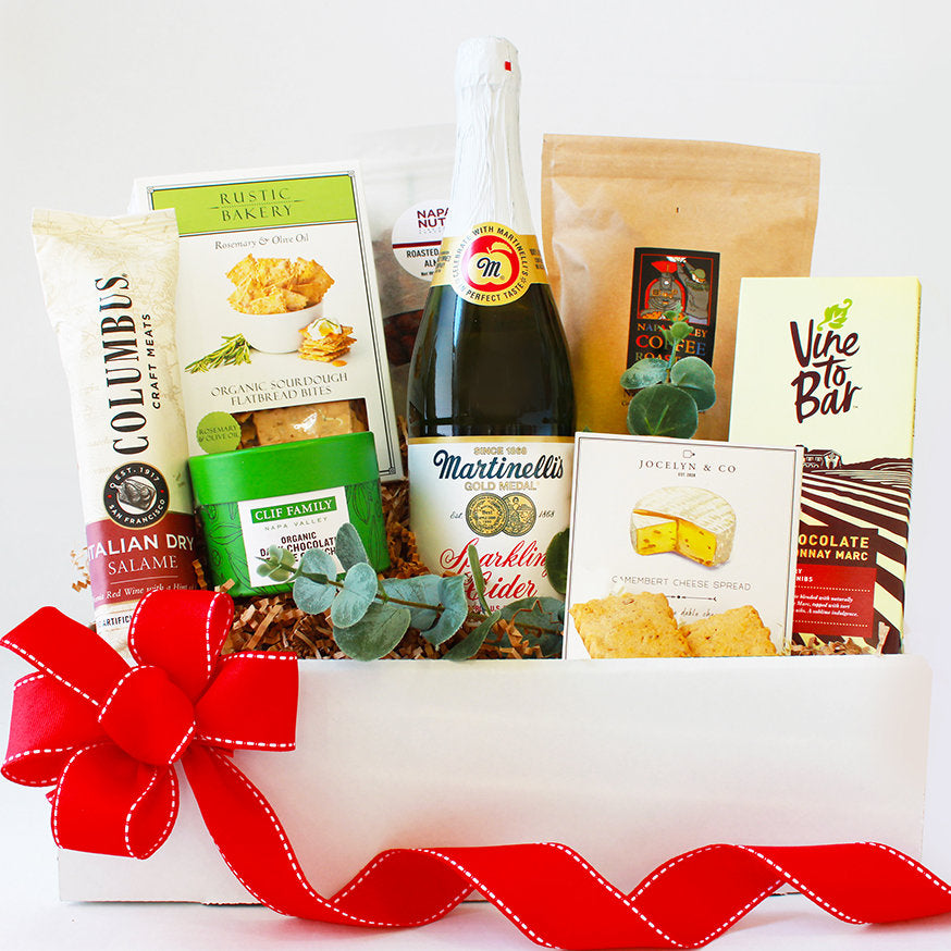 Cider & Charcuterie Celebration: Gourmet Gathering Gift Basket...