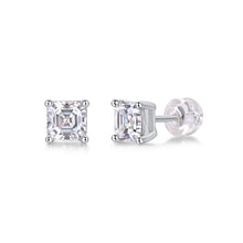 1Unrestrained - A Fashionable And Luxurious Diamond Jewelry Piece Set With Square Moissanite S925 Sterling Silver And Platinum - plated Pendant Prohibit TikTok sales - 5 - cjdropshipping