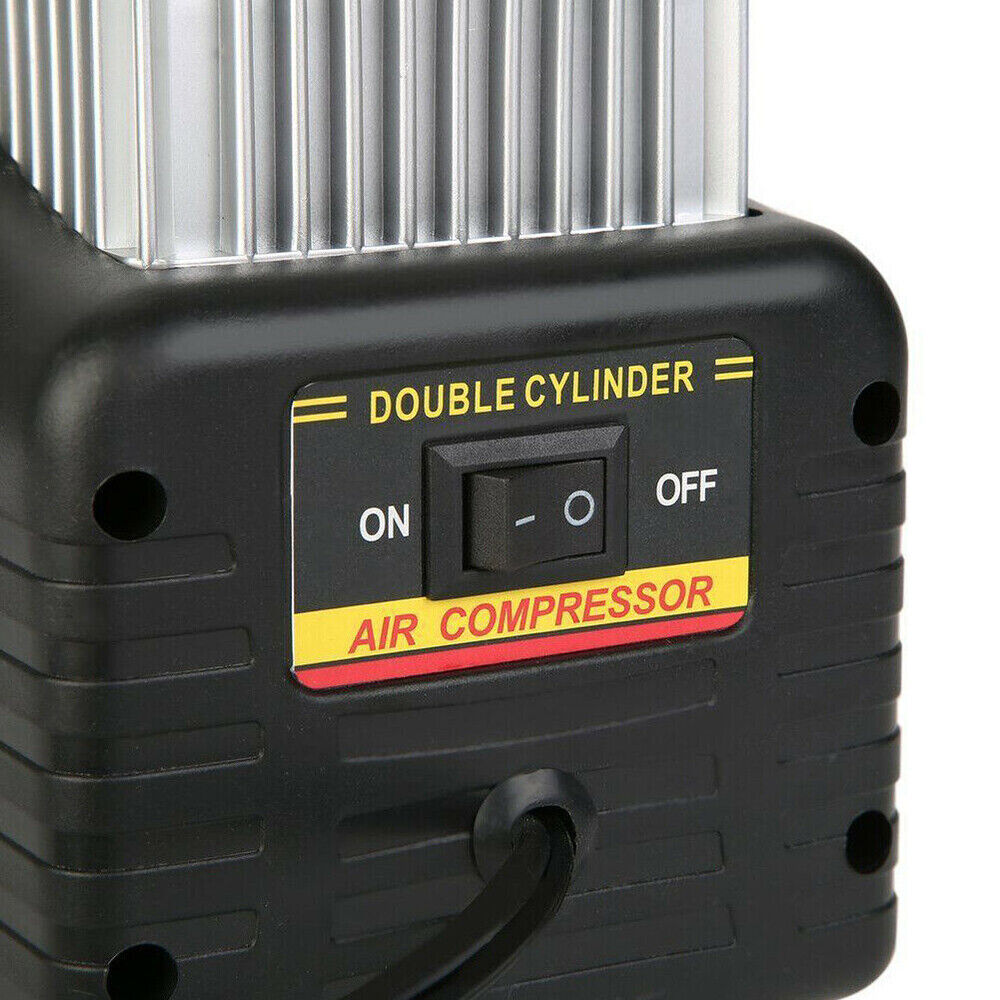 150PSI HEAVY DUTY PORTABLE 12V ELECTRIC CAR TYRE INFLATOR AIR COMPRESSOR - 5 - CJ