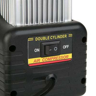 150PSI HEAVY DUTY PORTABLE 12V ELECTRIC CAR TYRE INFLATOR AIR COMPRESSOR - 5 - CJ