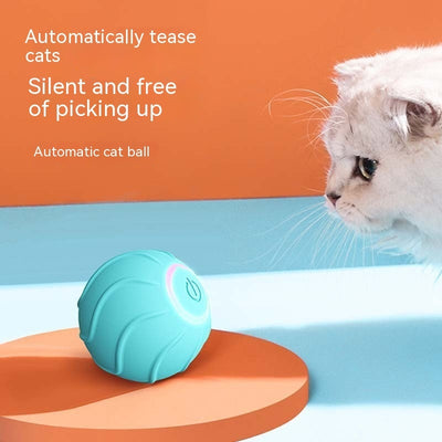 Smart Cat Toys Rolling Ball Pet Cat Owner Interactive Pets Toys Automatic Bouncing Ball USB Self Hi Teasing Kittens Jumping Ball - 0 - CJ