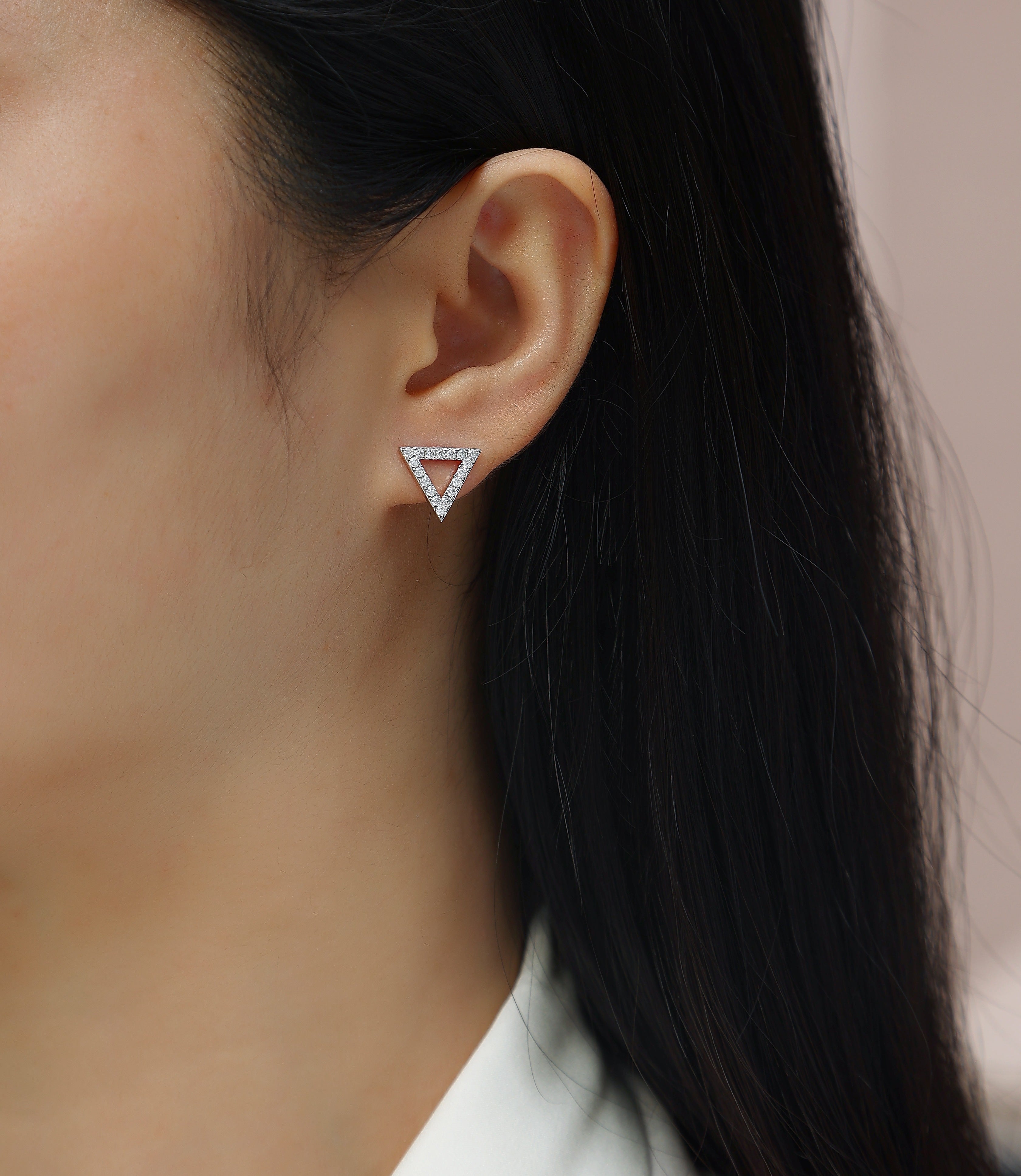 1Unique - Set With Moissanite S925 Sterling Silver And Platinum - plated Stud Earrings, Fashionable, Trendy And Affordable Jewelry Prohibit Tk Sales - 5 - cjdropshipping