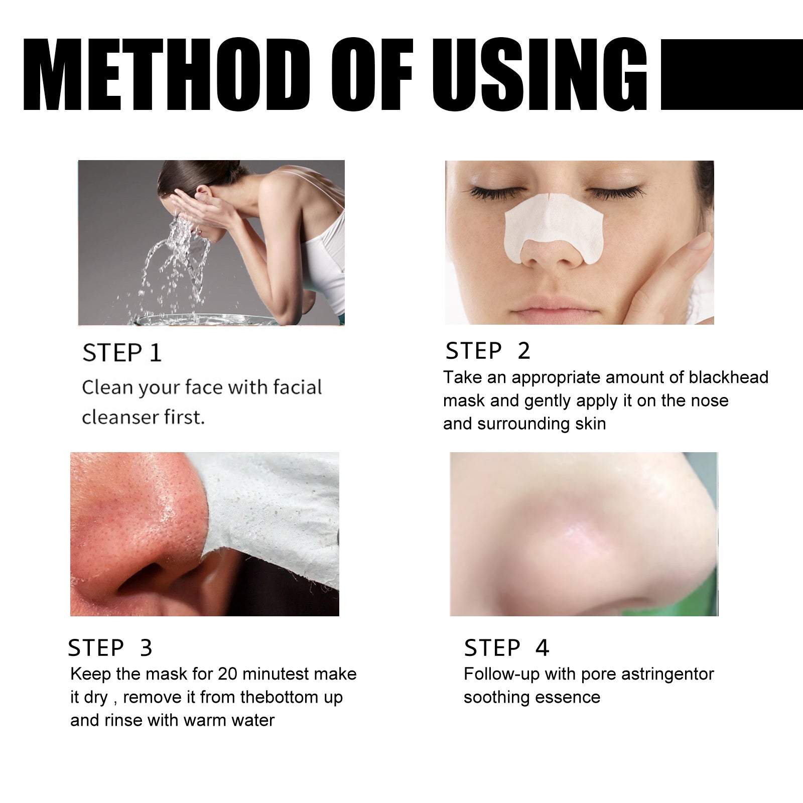 EELHOE Blackhead Removal Nasal Mask Deep Pore Cleansing Blackheads & Acne Rip - Off Nasal Mask - 5 - CJ