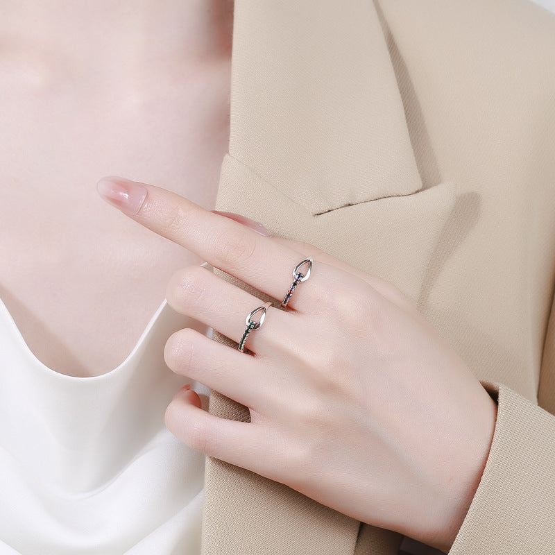 925 Sterling Silver Love Irregular Ring, Simple And Fashionable Design For Female Minority - 4 - https://x.com/titan_prim62775J