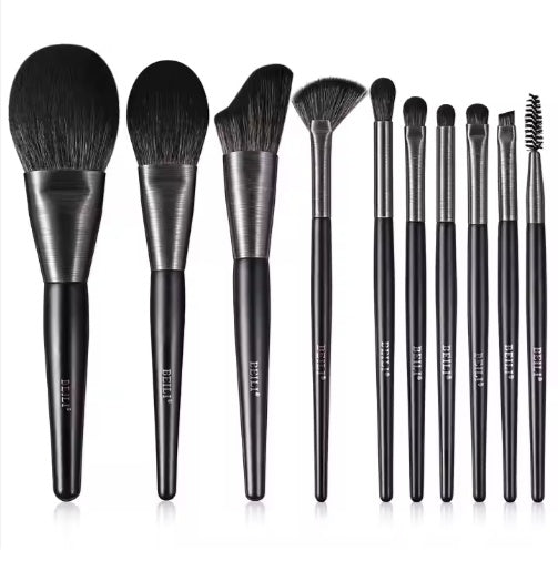 BEILI Low MOQ Ship Fast Custom High Quality Make Up Brushes Wholesale Wood Handle Premium Natural10pcs Makeup Brush - 5.0 - CJ