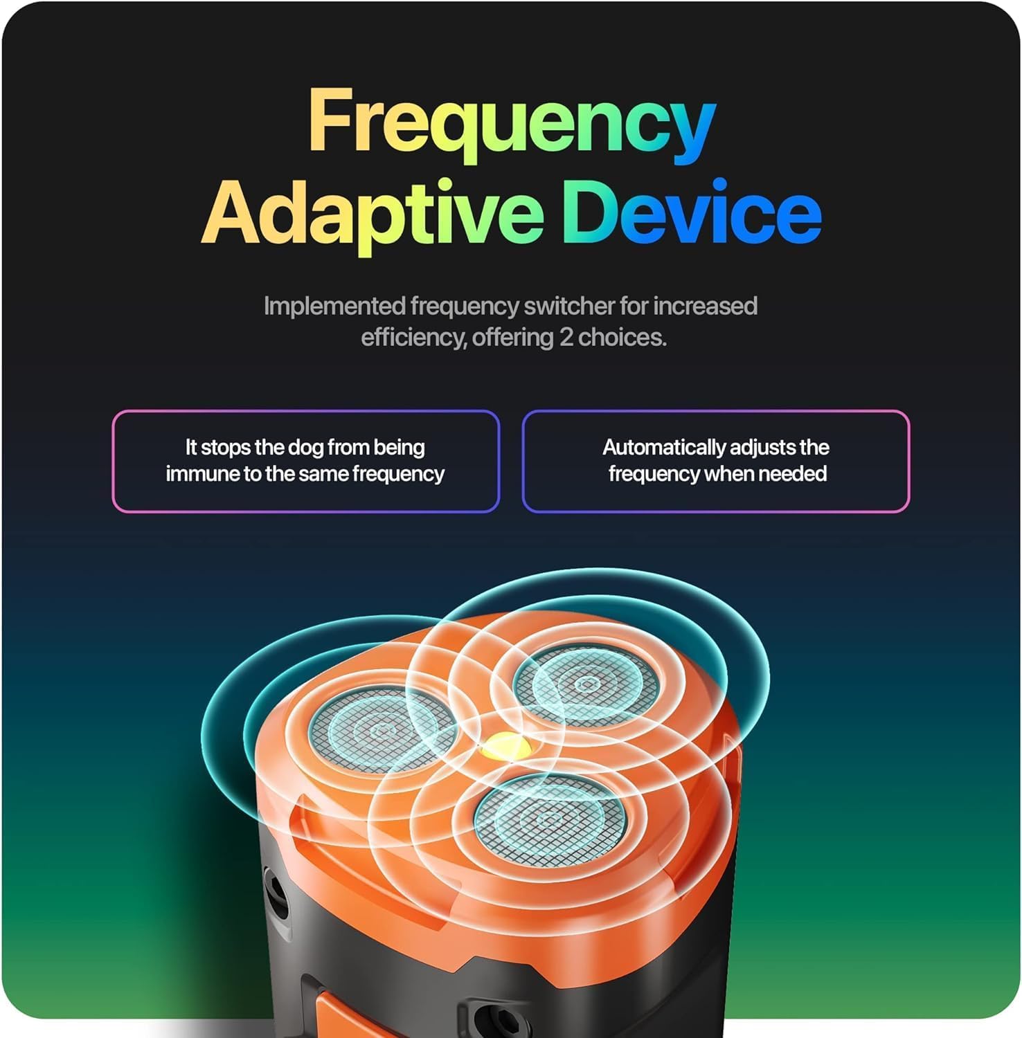 Dog Bark Deterrent Device Stops Bad Behavior, Professional Dog Training Tool, Anti Bark Device For Dogs, Emitters 50ft Range For Dog Training, To Bark Collar,Dog Training Collar by CJ