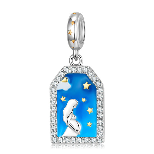 Mothers Pregnant With Life Pendant Mother's Day Beads S925 Sterling Silver DIy Enamel Colored Beads Accessories - 4 - https://x.com/titan_prim62775J