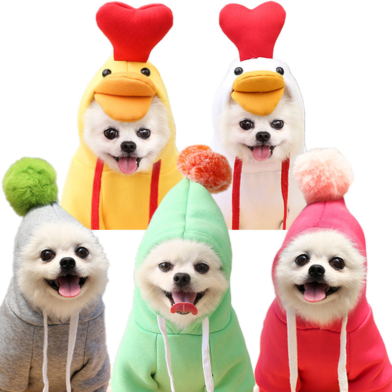 Cute Fruit Dog Clothes For Small Dogs Hoodies Winter Warm Fleece Pet Clothing Puppy Cat Costume Coat For French Chihuahua Outfit - 0 - CJ