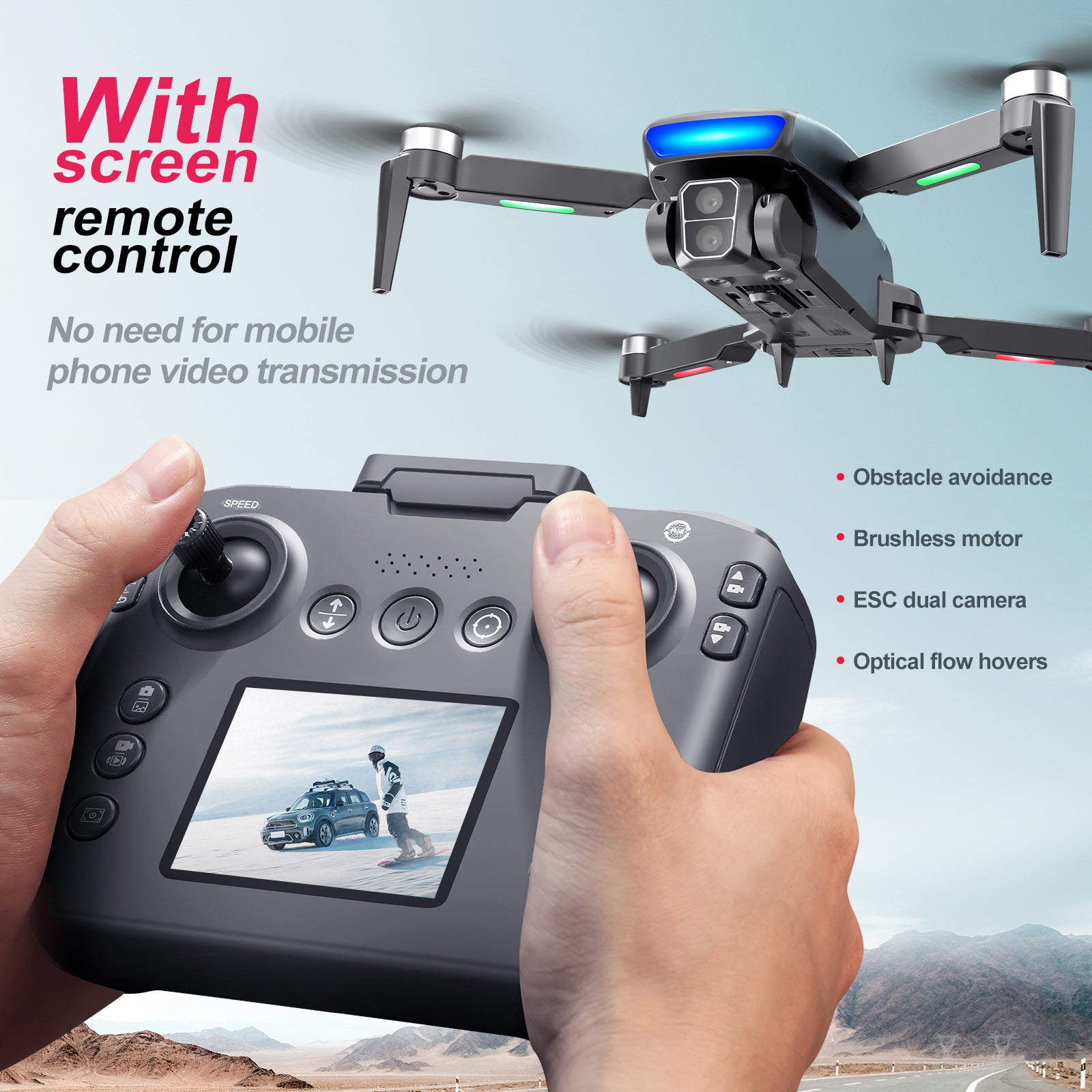 GPS Drone S181 Drone Brushless One - Key Return Intelligent Obstacle Avoidance Quadcopter Remote Control - 5 - CJ