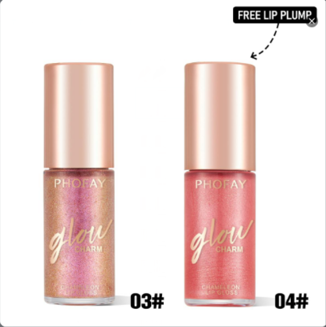 PHOFAY Moisturizing Shimmer Lip Gloss - 4 - CJ - Set2 - CJKH210821510JQ