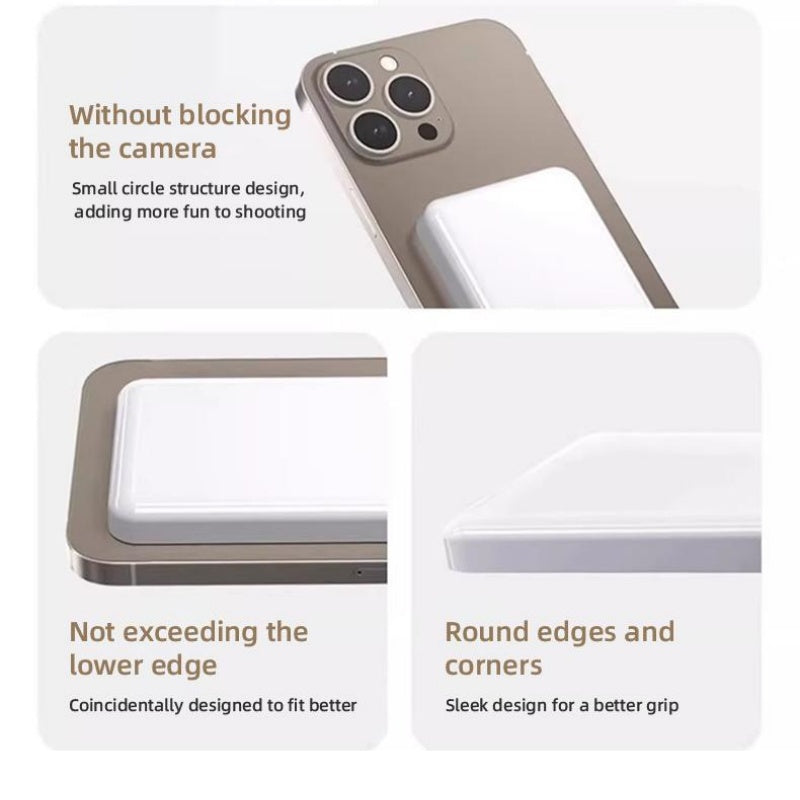 Portable Magnetic Fast Charging Power Bank  Mini Size , Large Capacity 10000mAh, Magnetic Wireless Charging, USB-C Output