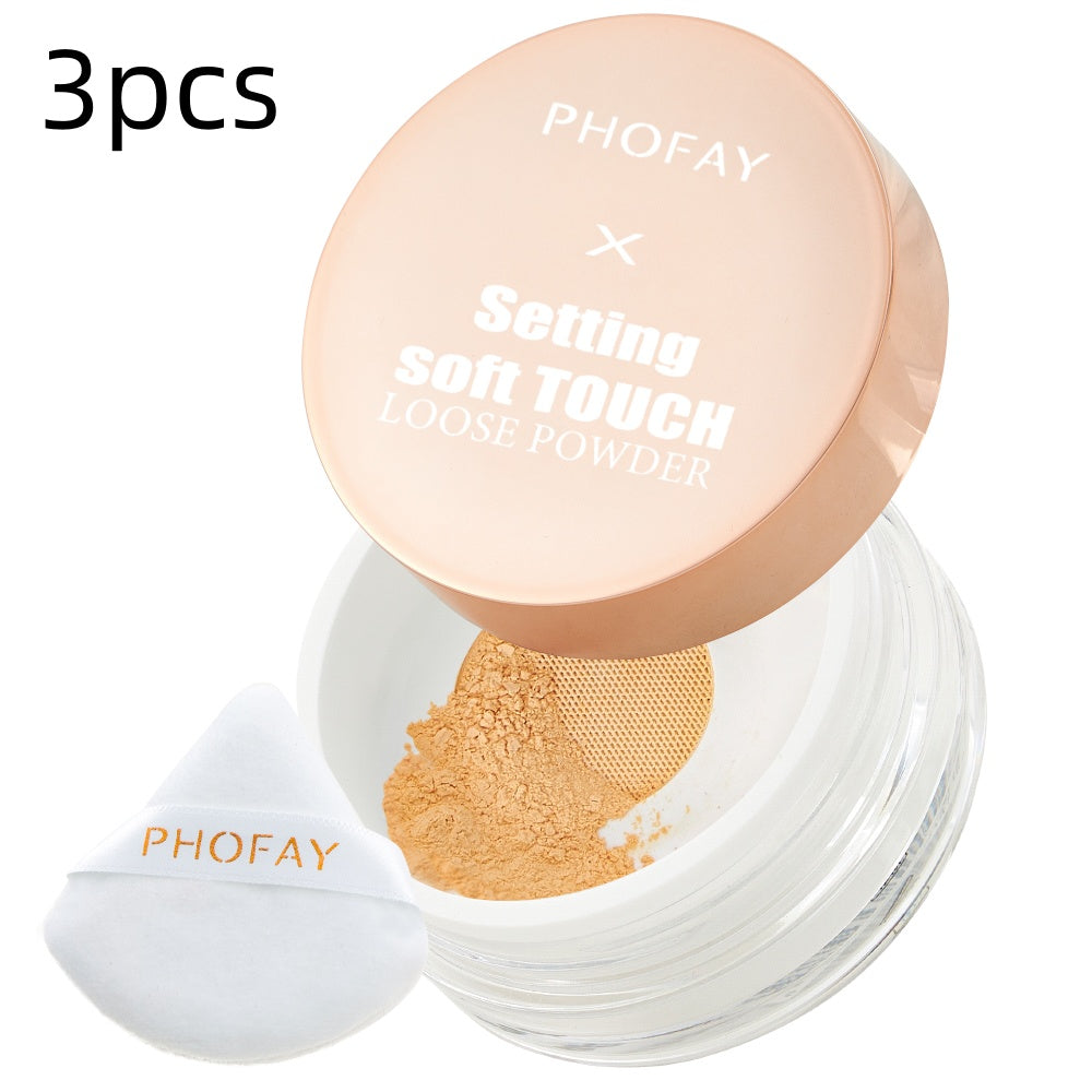 PHOFAY Setting Soft Touch Loose Powder - 4 - CJ - 3PCS - 03 - CJCZ204803313MN