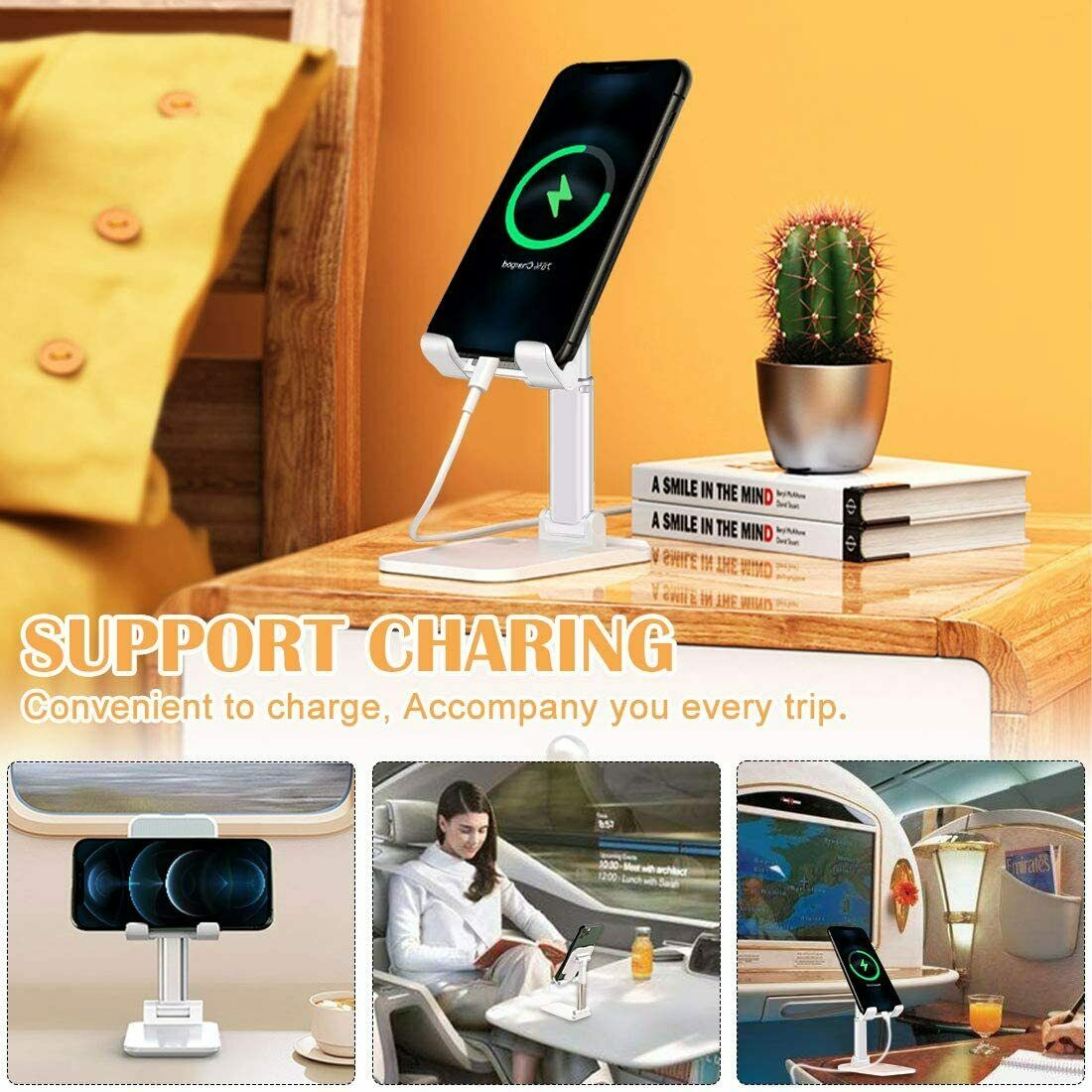Cell Phone Stand Desktop Holder Tablet Stand Mount Mobile Phone Desktop Tablet Holder Table Cell Foldable Extend Support Desk Mobile Phone Holder Stand - 5 - CJ