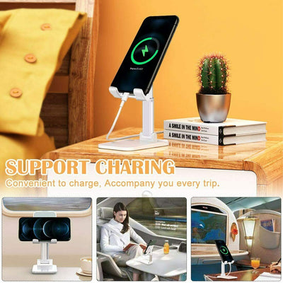 Cell Phone Stand Desktop Holder Tablet Stand Mount Mobile Phone Desktop Tablet Holder Table Cell Foldable Extend Support Desk Mobile Phone Holder Stand - 5 - CJ