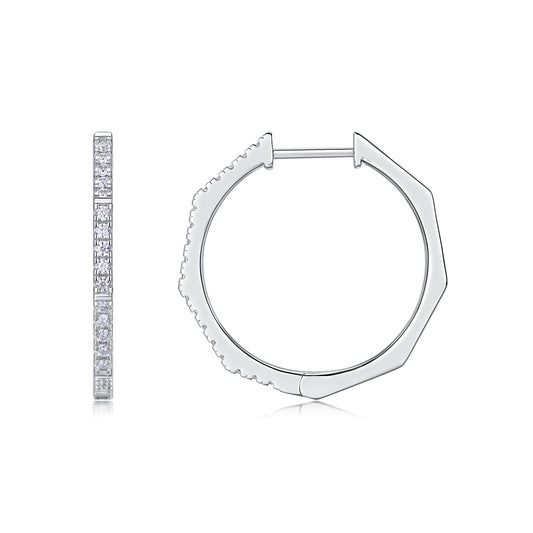 1Modern Star Ring - Fashionable Earrings And Stud Jewelry Set With Moissanite S925 Sterling Silver And Platinum - plated Diamonds Prohibit TikTok sales - 5 - CJ