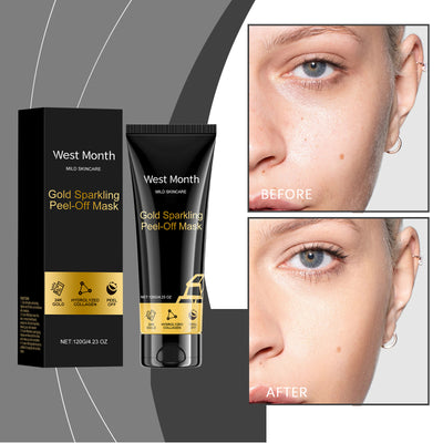 West Month Gold Peel Mask, 24k Gold Collagen Peel Mask Firming Moisturizing And Cleansing MaskWest Month Gold Peel Mask, 24k Gold Collagen Peel Mask Firming Moisturizing And Cleansing Mask - 5 - CJ