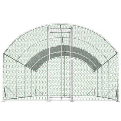 26x9x6Large Metal Chicken Coop,Walk - in Poultry Cage,Chicken Run With Waterproof Cover,Outdoor Backyard Farm,Chicken Rabbits Duck Run Pen,Easy To Assemble And Clean - 5 - CJ