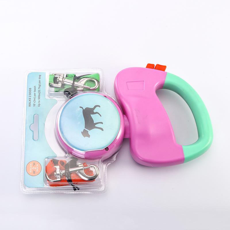 Retractable Dual Pet Dog Walking Leash - 0 - CJ