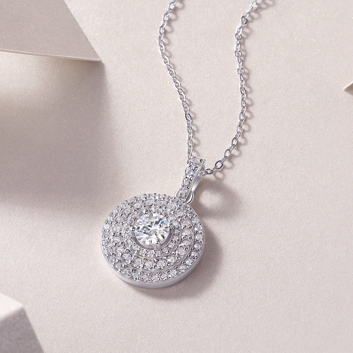 1White Dune - A Fashionable And Luxurious Diamond Jewelry Pendant Set With Moissanite S925 Sterling Silver And Platinum Plating Prohibit TikTok sales - 5 - cj