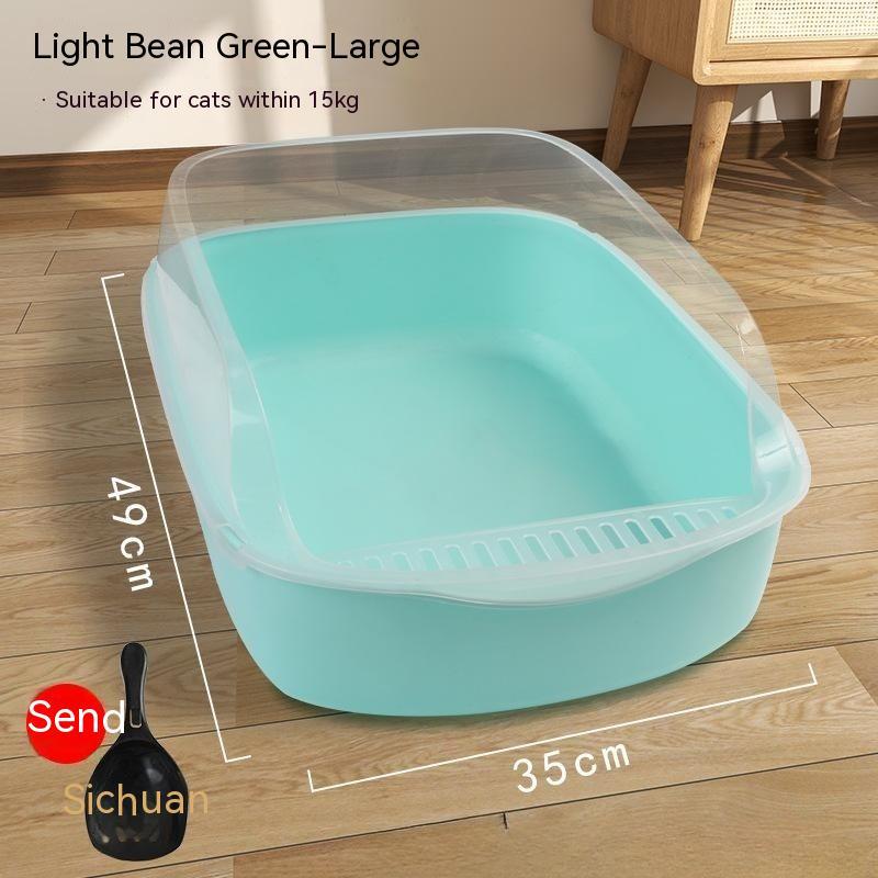 Semi - closed Anti - sand Litter Box - 0 - CJ