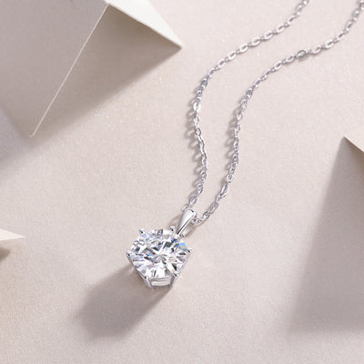 1Refreshing Breeze Dancing Luxurious Fashion Diamond Pendant Necklace Set With Mosan Diamond Silver Ornaments Prohibit TikTok sales - 5 - CJ