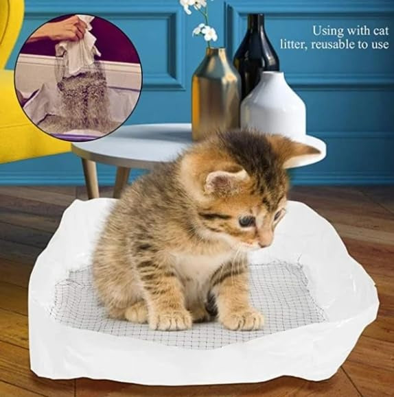 1 Pack Of 10PCS Cat Litter Filter Bags, Cat Litter Filter Bags, Reusable, Washable, Mesh Quick Sift Cat Litter, Not Dirty, EASY To Clea - 5 - cjdroshippping