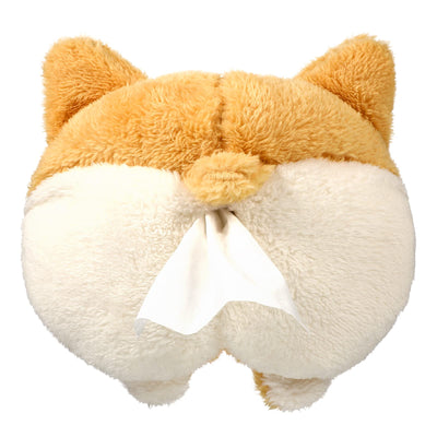 Tissue Box Cover Soft Adorable Corgi Butt Shaped Creative Storage Bag Hanging Pouch Tissue Box Wrapper For Car Home - 5 - CJ