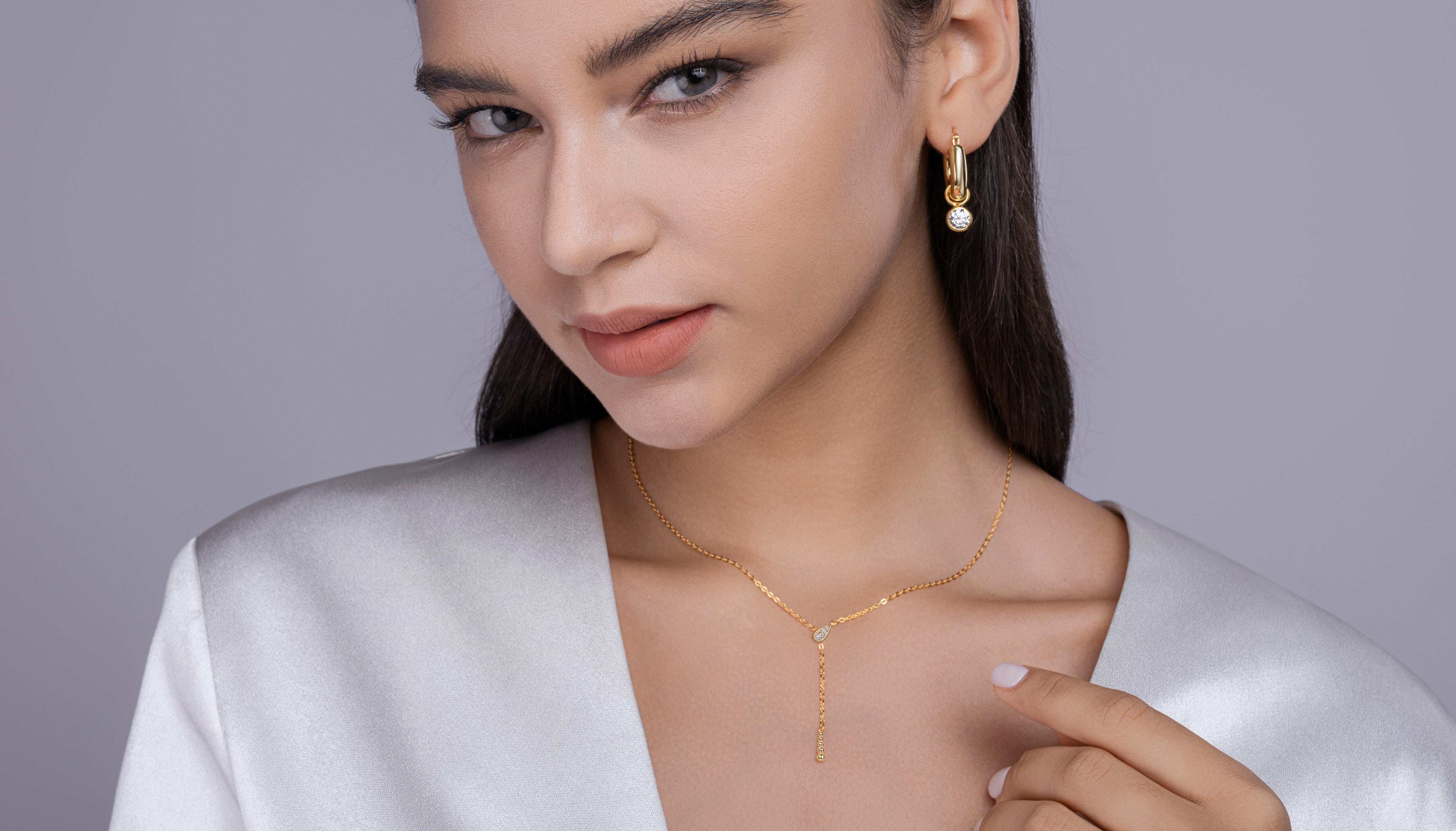 1Star Convergence - A Fashionable And Trendy Necklace Pendant Diamond Jewelry Necklace Set With Moissanite S925 Sterling Silver And Gold Plating Prohibit TikTok sales - 5 - cjdropshipping