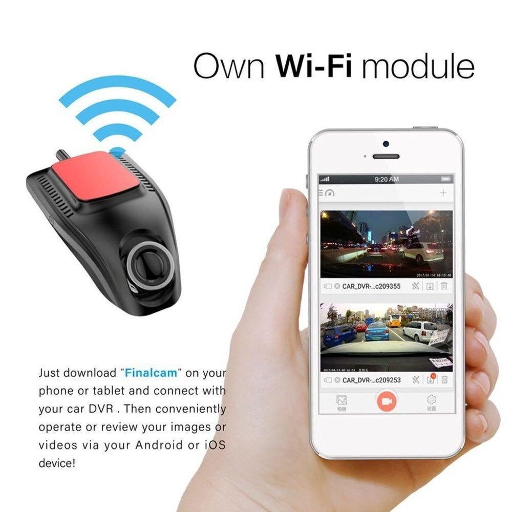 Small Eye Dash Cam Car DVR Recorder Camera With Wifi Full HD - 0 - CJ