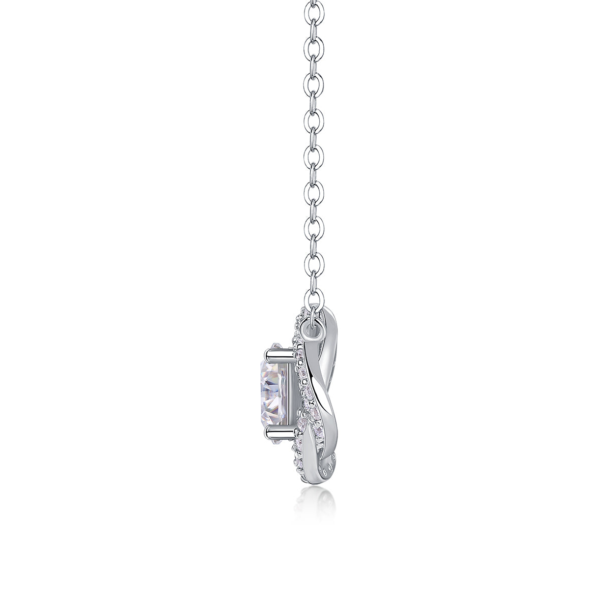 1Lucky Flower - A Fashionable And Luxurious Diamond Jewelry Pendant Set With 1 - carat Moissanite S925 Sterling Silver And Platinum Plating Prohibit TikTok sales - 5 - CJ
