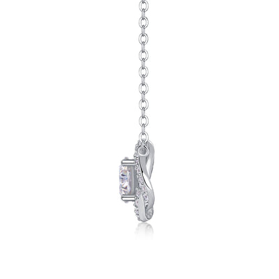 1Lucky Flower - A Fashionable And Luxurious Diamond Jewelry Pendant Set With 1 - carat Moissanite S925 Sterling Silver And Platinum Plating Prohibit TikTok sales - 5 - CJ