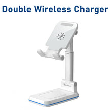 Adjustable Cell Phone Stand Tablet Holder Bracket Mount - 0 - CJ - White double charge - CJSJSJSJ01418 - White double charge