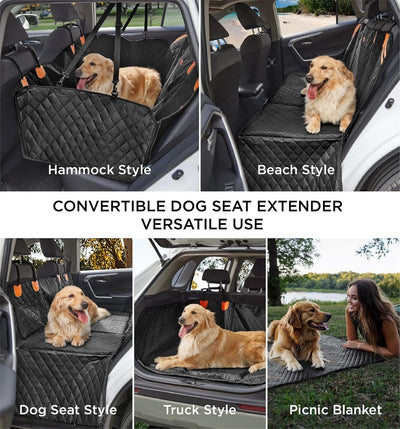 Made4Pets Pet Dog Car Back Seat Cover Back Seat Extension Pad Can Bear 400 Pounds Waterproof And Non - slip Dog Car Hammock Eight - layer Hard Bottom With PE Foam Easy To Install And Clean - 5 - CJ