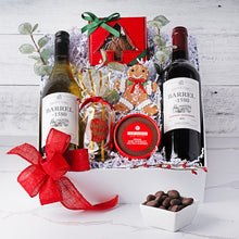 Holiday Cheer: Wine & Sweet Treats Gift Box - GreatArrivals