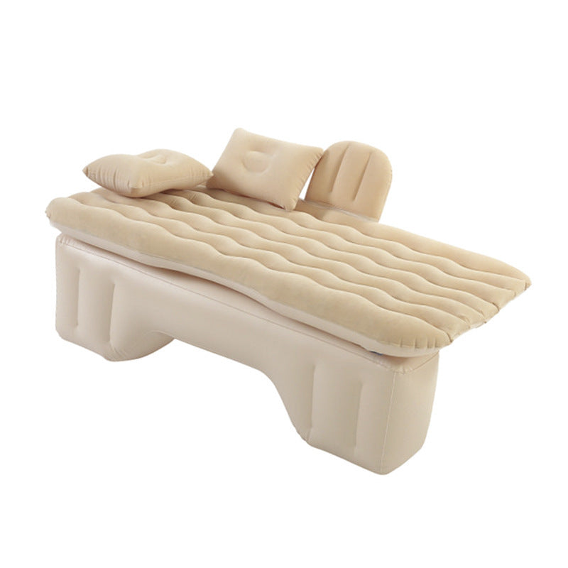 Inflatable Mattress Camping Car Air Mattress Car Travel Mattress Outdoor Car Pillow Bed - 0 - CJ - Khaki Siamese - CJQCQCQC00961 - Khaki Siamese