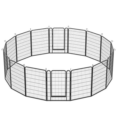 16 Pieces Of Heavy - duty Metal Pet Sports Fence - 5 - CJ
