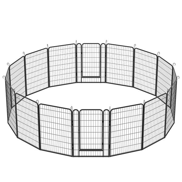 16 Pieces Of Heavy - duty Metal Pet Sports Fence - 5 - CJ